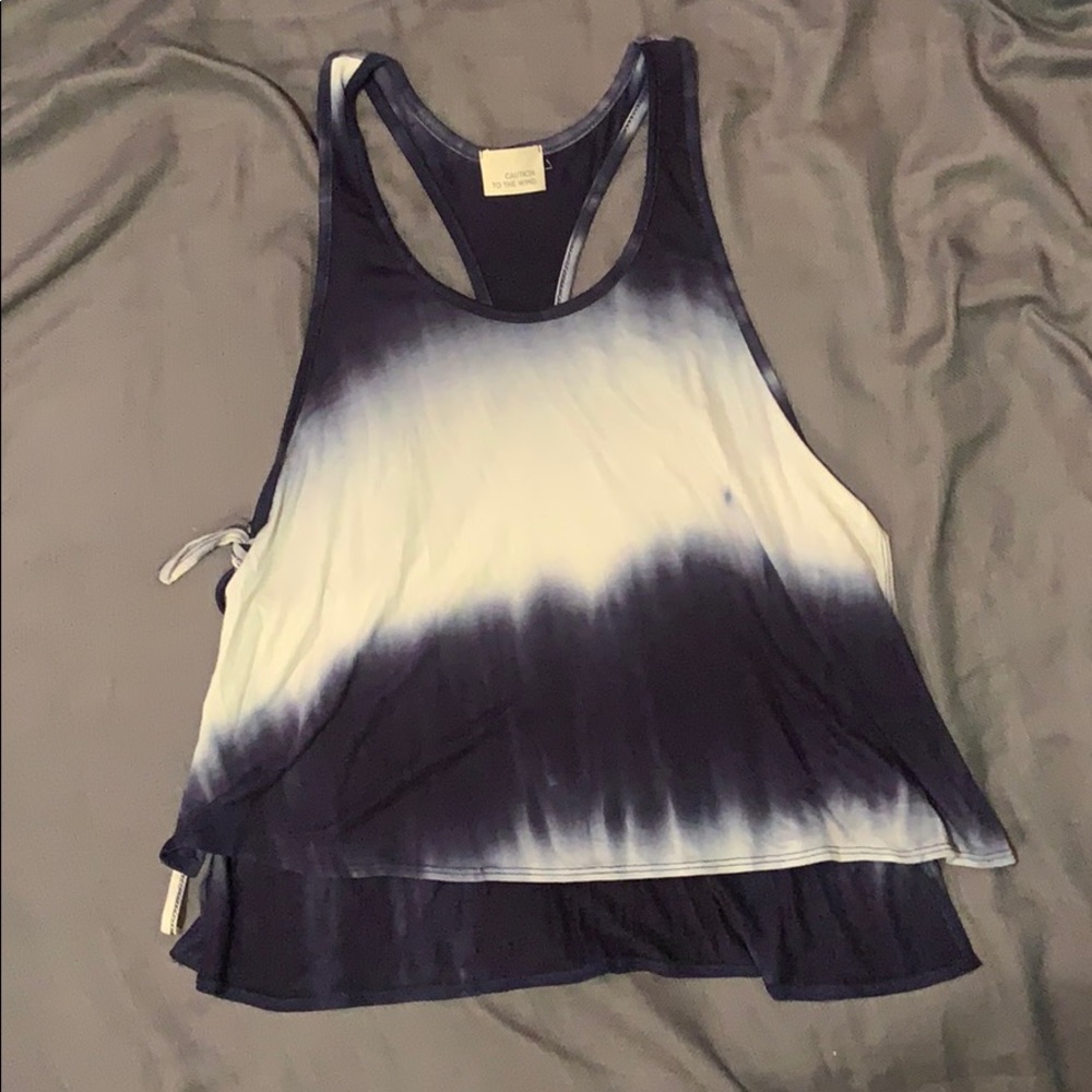 Caution To The Wind Racer Back Tank Top